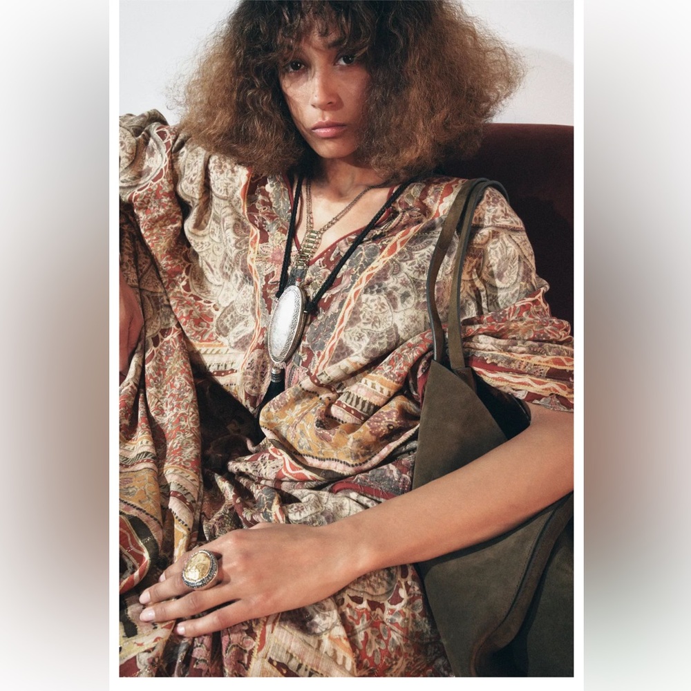 ZW COLLECTION PAISLEY CAFTAN DRESS - Picture 7 of 16